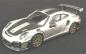 Mobile Preview: Modellauto - Bburago Porsche 911 GT2 RS silber/schwarz, Rennwagen, 1:43